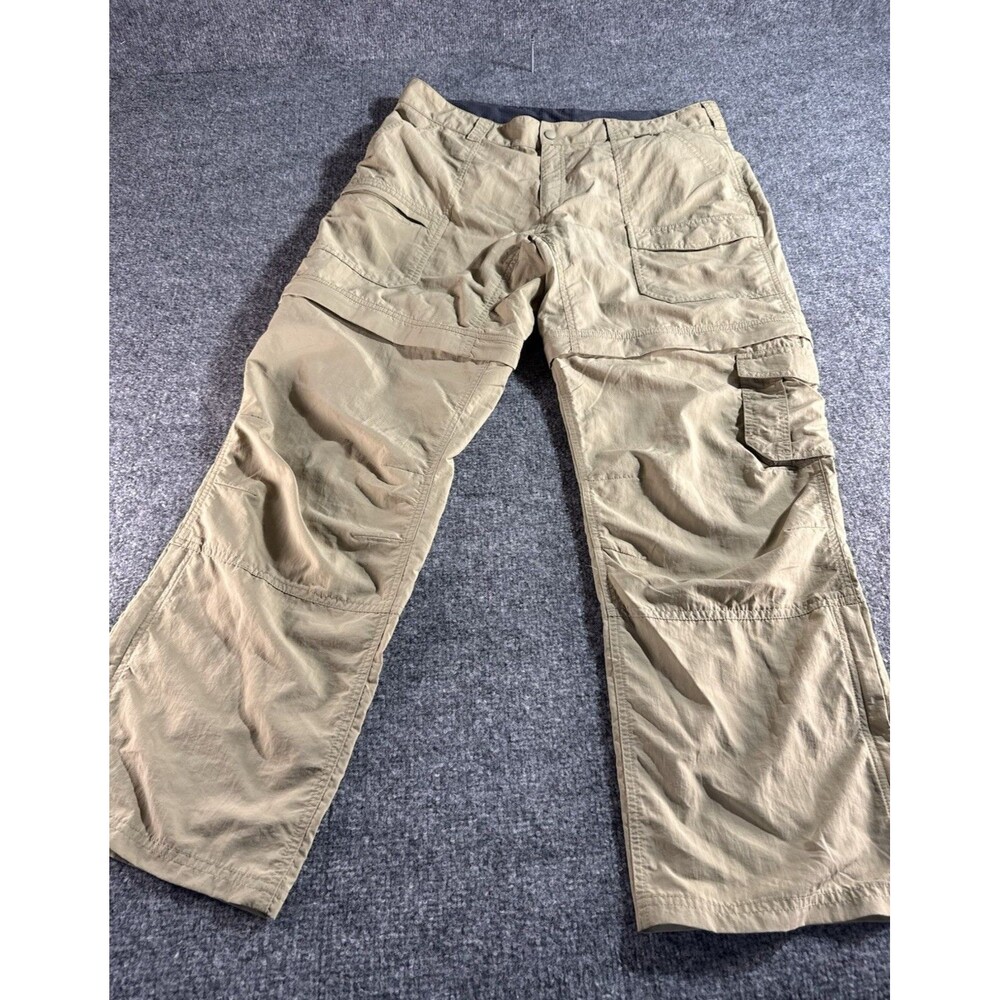 EMS Women’s Convertible Hiking Pants – Zip‑Off Shorts – Size 12S – Tan
